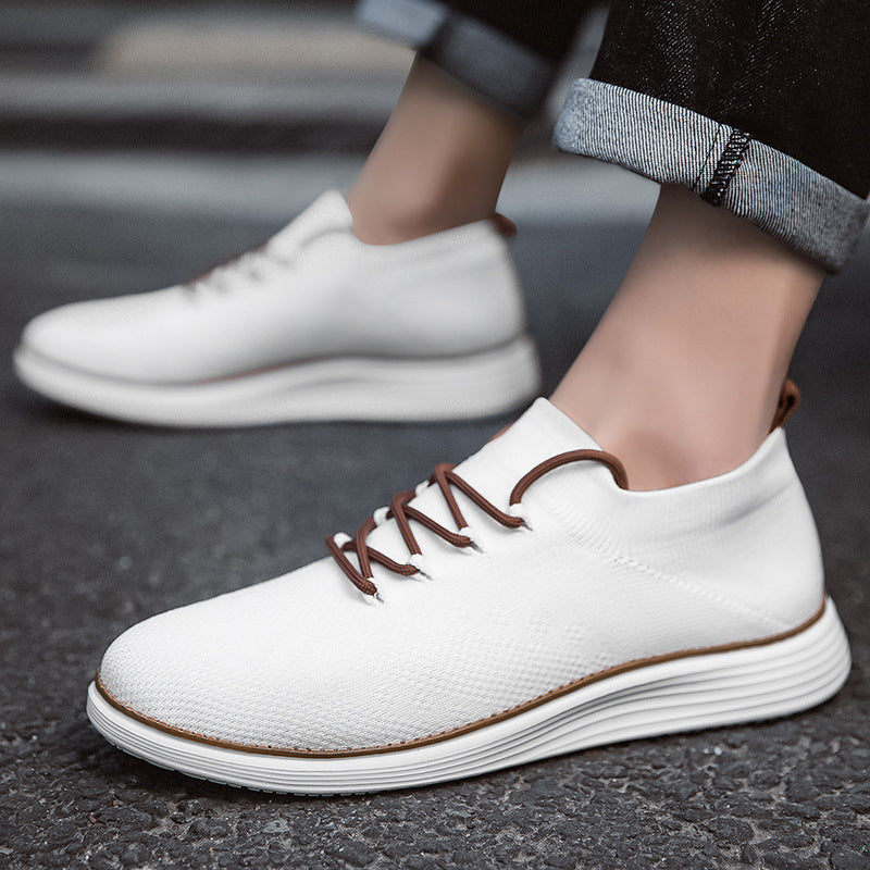 Lightweight Lace-up Casual Mens Shoes Breathable Footwear