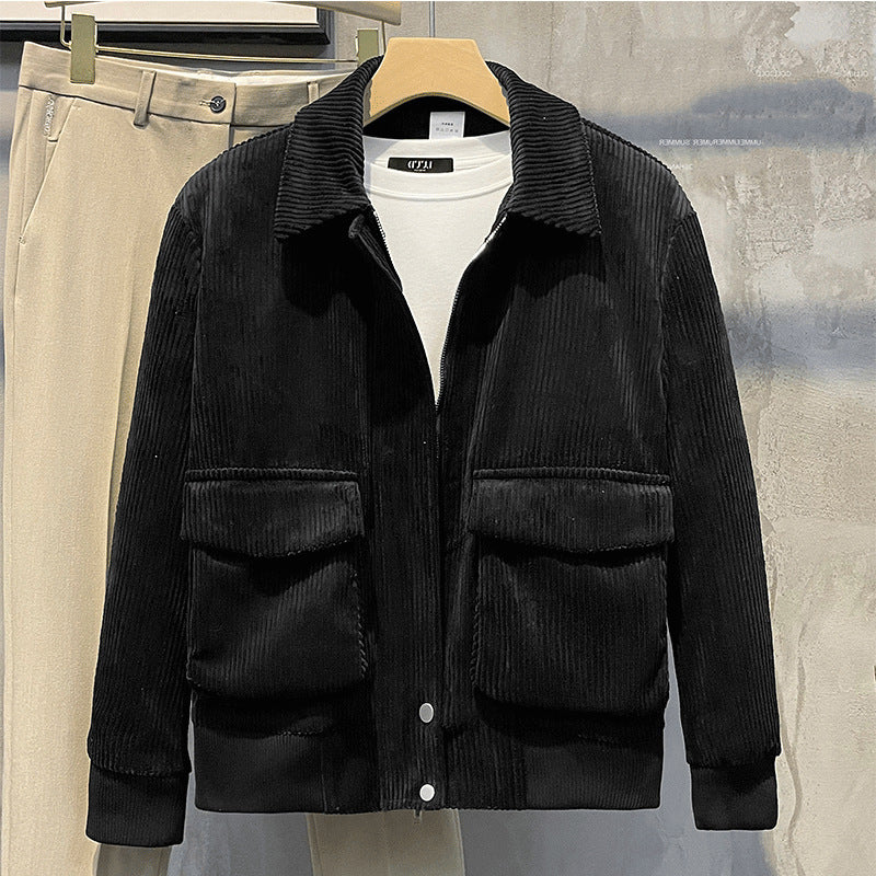 Corduroy Coat Men's Trendy Jacket Trendy Brand Fashion