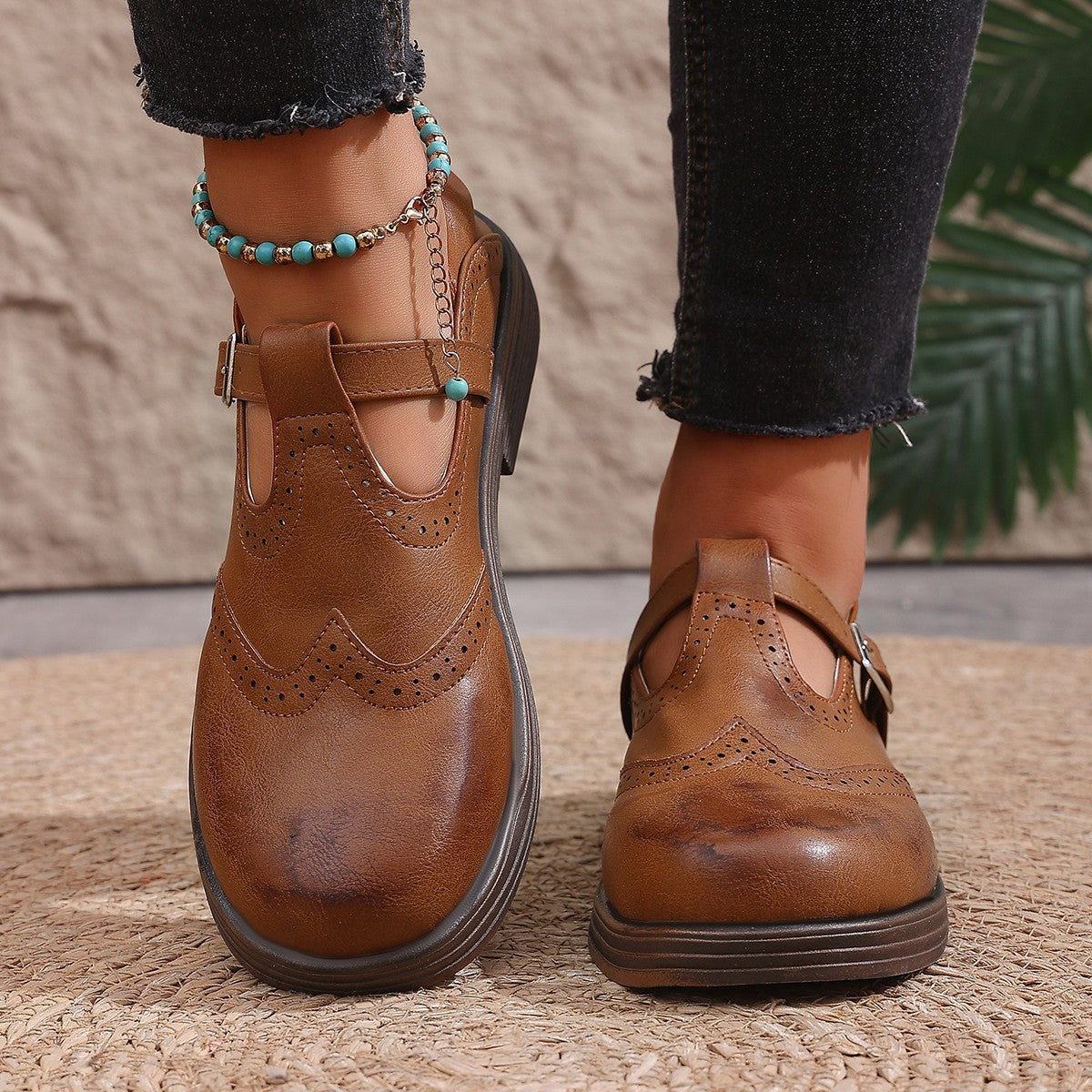 Thong Sandals Chunky-heeled Shoes Lightweight And Comfortable Footwear